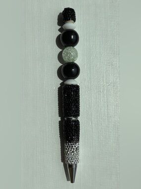 Black & Silver Bling Pen NEW